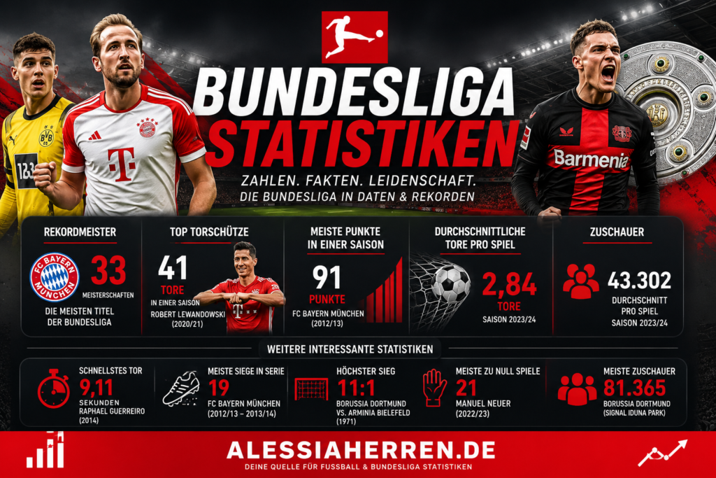 Bundesliga Statistiken: Die wichtigsten Zahlen, Rekorde und Analysen der Bundesliga bundesliga statistiken